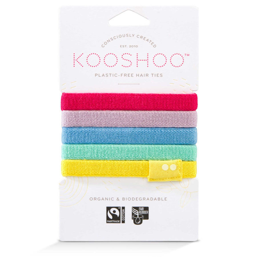 Plastic-Free Hair Ties - Rainbow