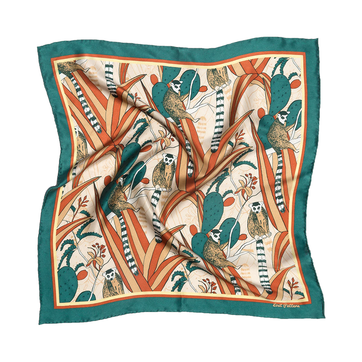 "Madagascar" Silk Bandana