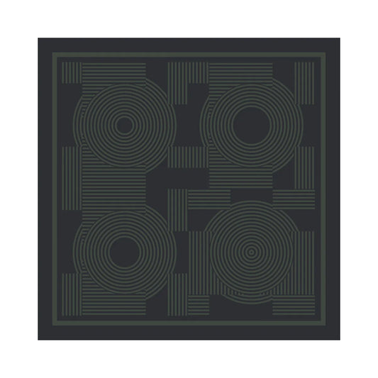 "Linear Language” Silk Bandana Scarf