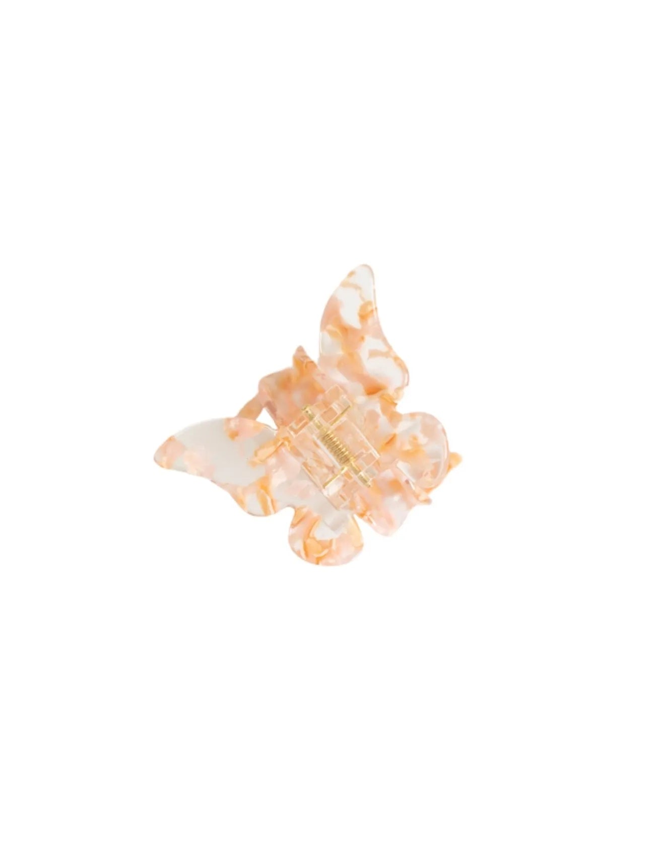 Amber Butterfly Claw Clip