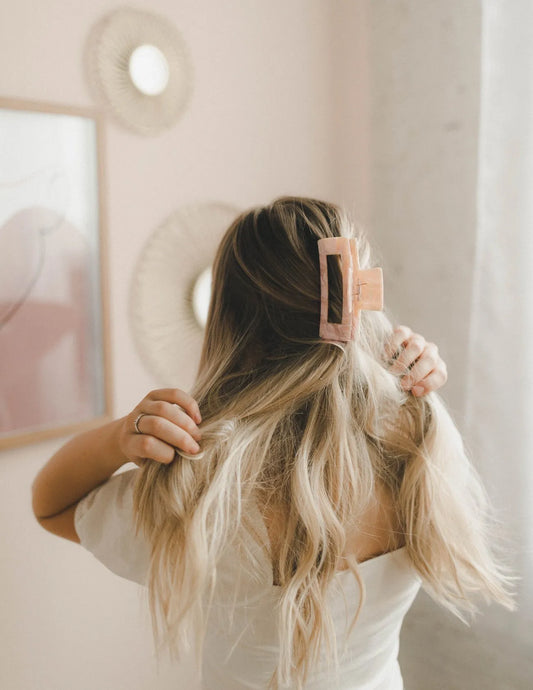 As If Claw Clip Rose Quartz