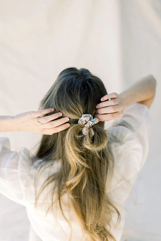 Floral Pastel Scrunchie - Thin