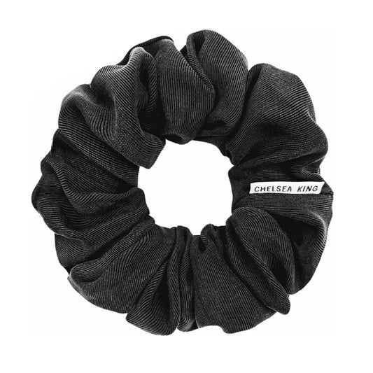 Luxe Black Scrunchie - Classic
