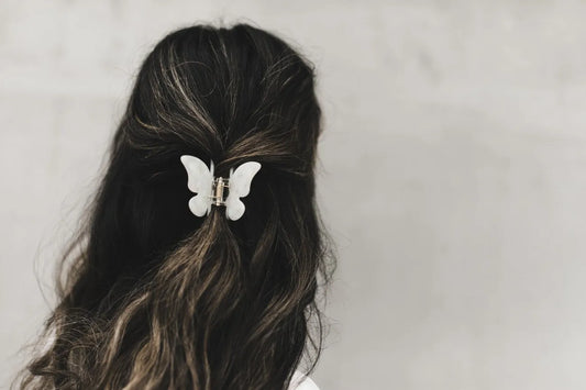 Pearl Butterfly Claw Clip